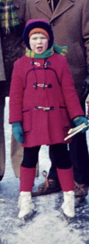 Cynthia op de schaats